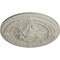 Ekena Millwork Vincent Ceiling Medallion (Fits Canopies up to 6"), Hand-Painted Pot of Cream Crackle, 26"OD x 3"P CM26VIPCC - alternate 3